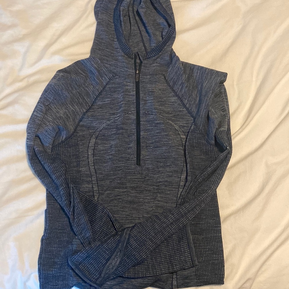 Womens lululemon hooded quarter zip sweater